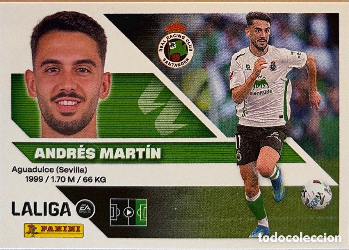 Fu&szlig;ball-Sticker: 16.- Andr&eacute;s Mart&iacute;n (RACING SANTANDER) - COLECCIONES ESTE 2026/27 (PANINI)