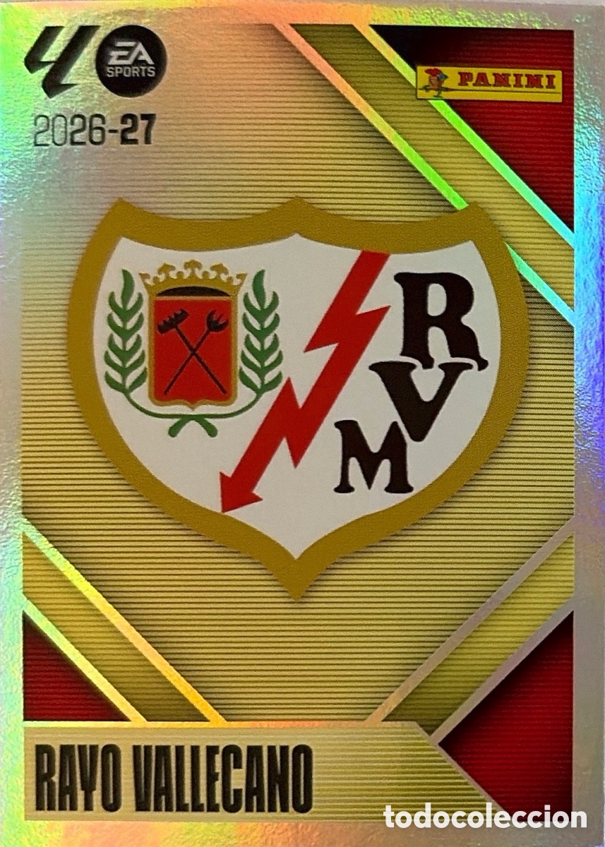 Fu&szlig;ball-Sticker: 1.- Escudo (RAYO VALLECANO) - COLECCIONES ESTE 2026/27 (PANINI)