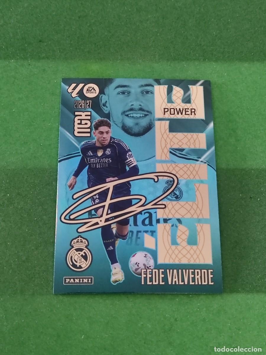 Cromos de f&uacute;tbol: 5 P Fede Valverde Real Madrid &Eacute;lite Power Megacracks 2026/27 26/27