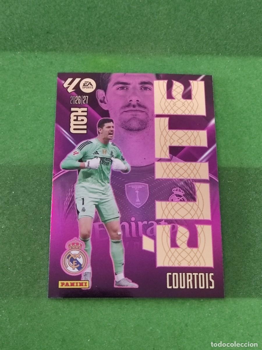 Cromos de f&uacute;tbol: 4 Courtois Real Madrid &Eacute;lite Megacracks 2026/27 26/27