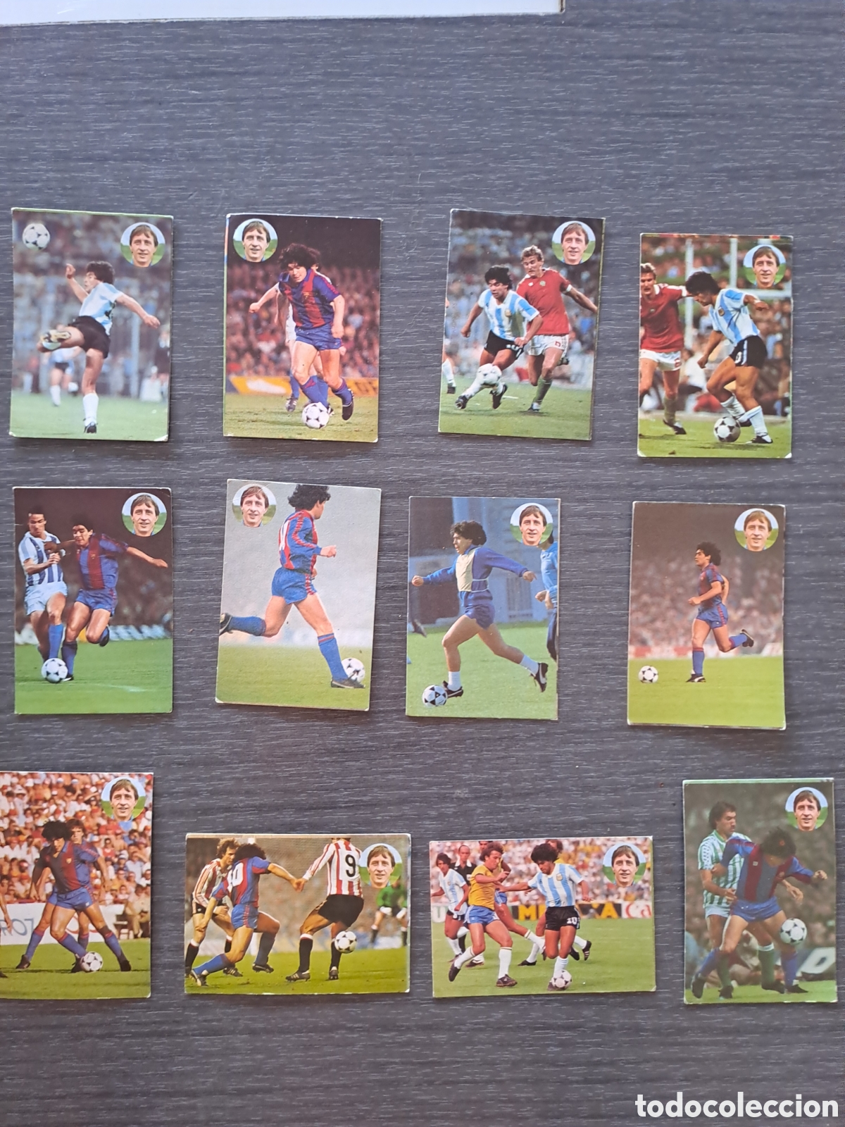 Cromos de f&uacute;tbol: 12 CROMOS MARADONA &ndash; APRENDE A JUGAR AL F&Uacute;TBOL CON JOHAN CRUYFF &ndash; GEPRODESA 1984