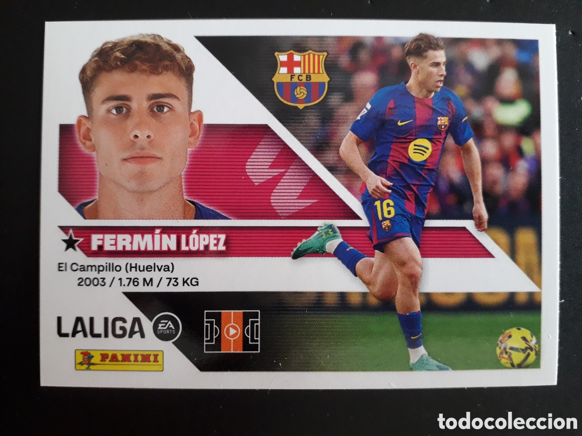 Cromos de f&uacute;tbol: FERM&Iacute;N FC BARCELONA N&deg; 16 ED ESTE 2026 2027 26 27 SIN PEGAR PEDIDO M&Iacute;NIMO 3&euro;