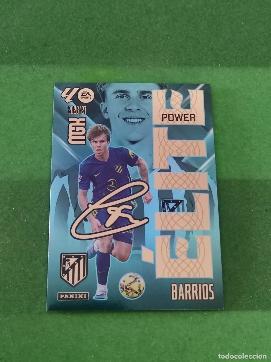 Cromos de f&uacute;tbol: 1 P Barrios Atl&eacute;tico de Madrid &Eacute;lite Power Megacracks 2026/27 26/27