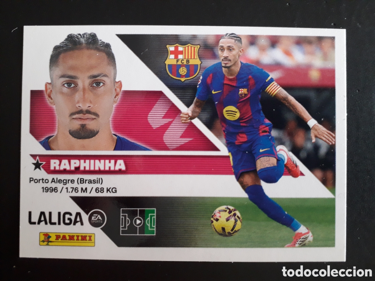 Cromos de f&uacute;tbol: RAPHINHA FC BARCELONA N&deg; 19 ED ESTE 2026 2027 26 27 SIN PEGAR PEDIDO M&Iacute;NIMO 3&euro;