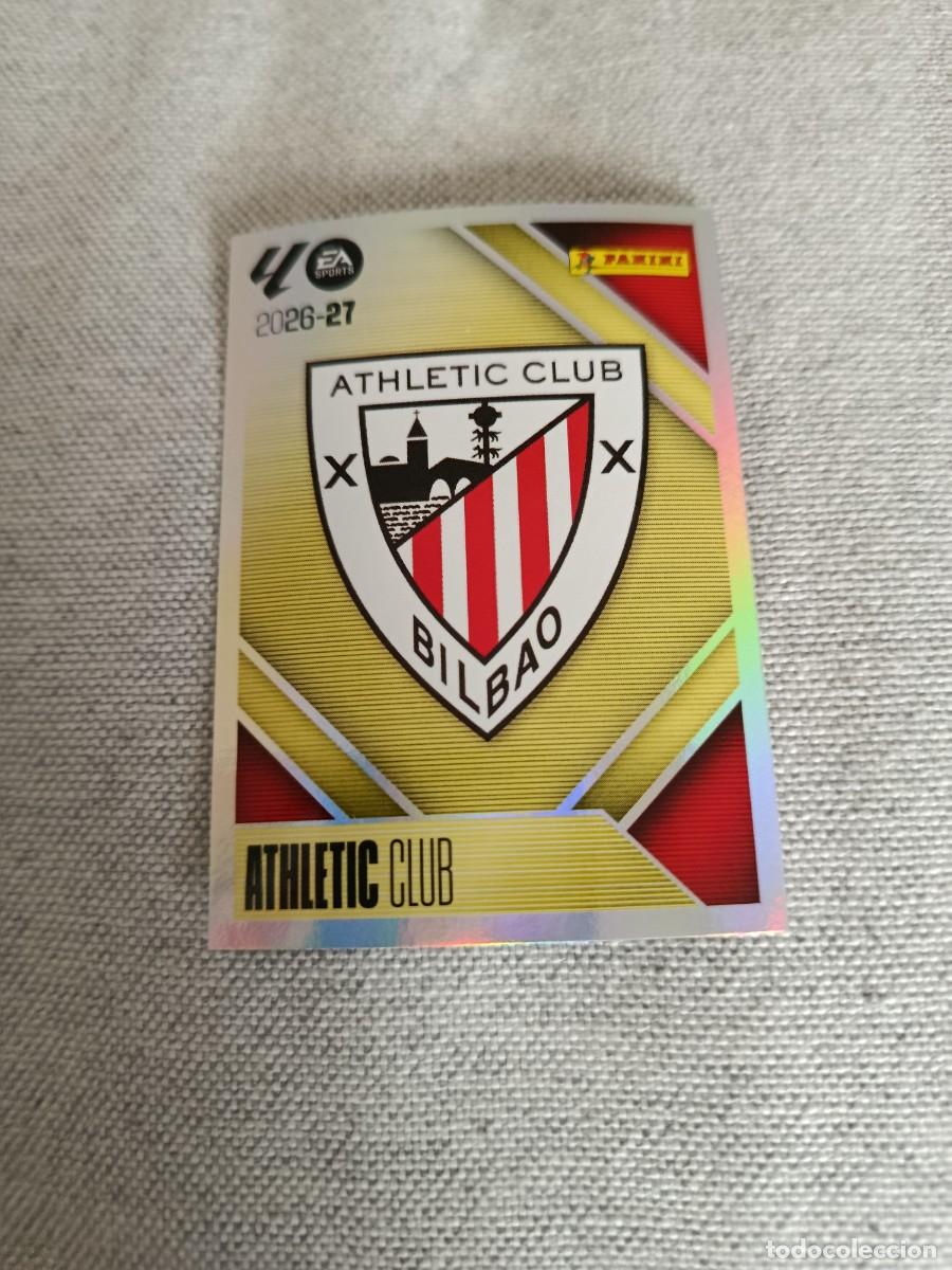 Cromos de f&uacute;tbol: Cromo liga este 26/27. 1- Escudo. Athletic de Bilbao. Nunca pegado.