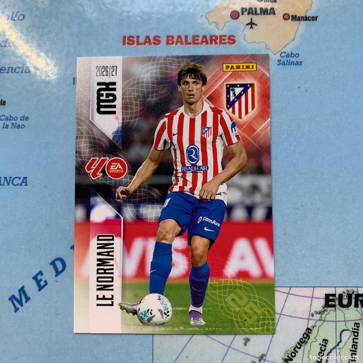 Football Stickers: Le normand n&uacute;mero 59 del Atl&eacute;tico de Madrid megacracks 26-27 2026-2027