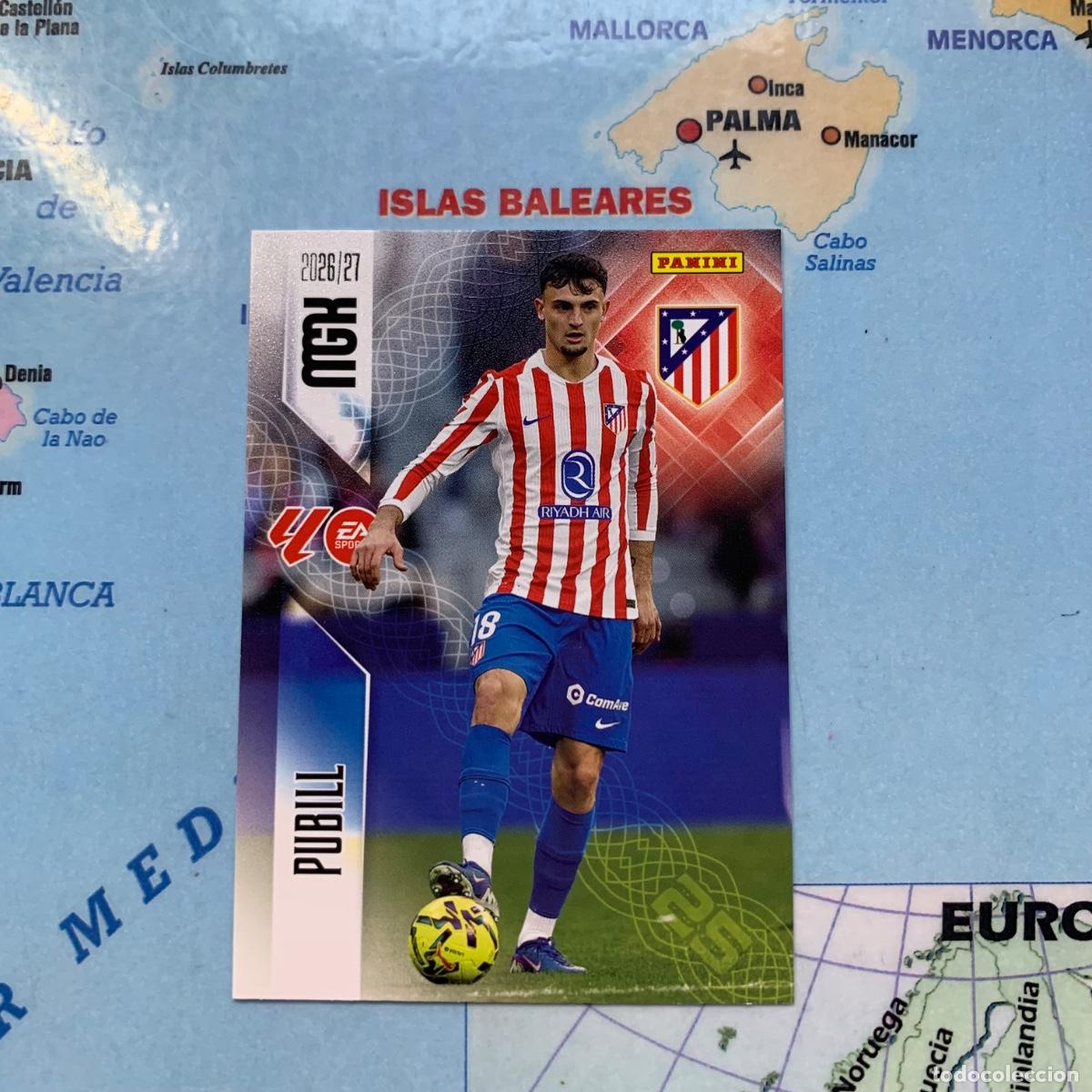 Cromos de f&uacute;tbol: Pubill n&uacute;mero 60 del Atl&eacute;tico de Madrid megacracks 26-27 2026-2027