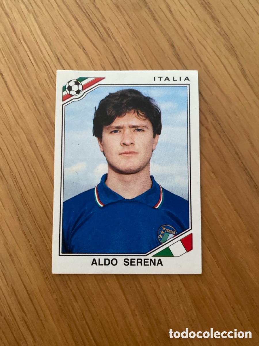 Cromos de f&uacute;tbol: Cromo panini mundial Mexico 86 n&uacute;mero 51 Serena - Sticker album world cup 1986