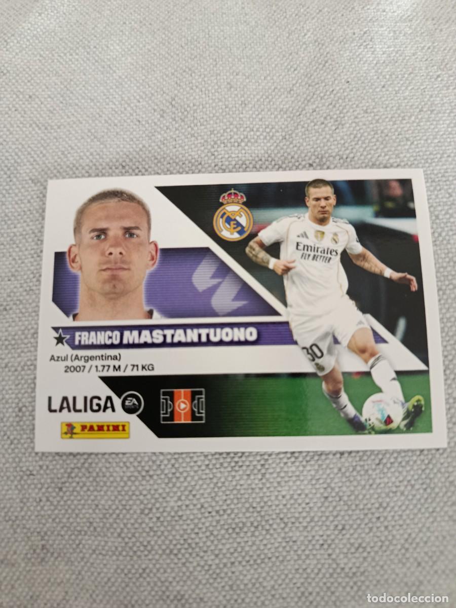 Cromos de f&uacute;tbol: Cromo liga este 26/27. 16A- Mastantuono. Real Madrid. Nunca pegado.