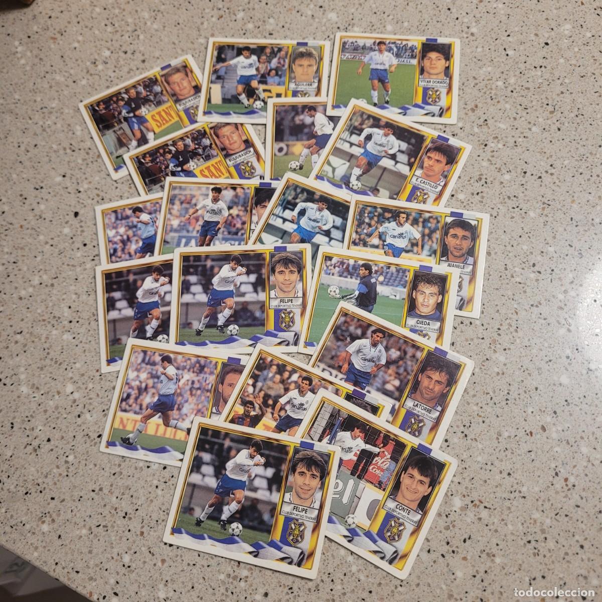 Cromos de f&uacute;tbol: LOTE DE 18 CRPMPS DEL TENERIFE ESTE TEMPORADA 1995-1996 NUEVOS.