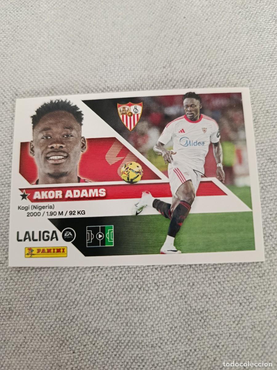 Football Stickers: Cromo liga este 26/27. 19- Akor Adams. Sevilla. Nunca pegado.