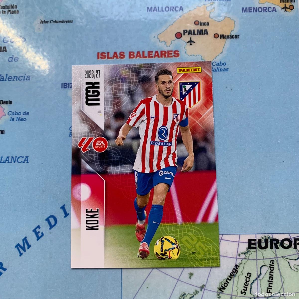 Football Stickers: Koke n&uacute;mero 64 del Atl&eacute;tico de Madrid megacracks 26-27 2026-2027