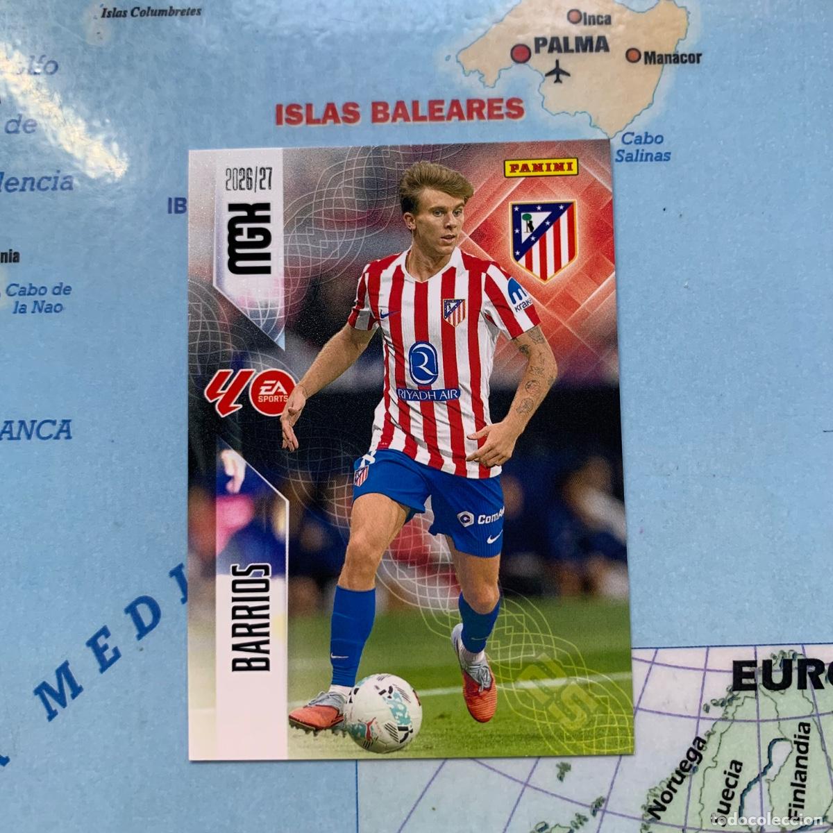 Cromos de f&uacute;tbol: Barrios n&uacute;mero 65 del Atl&eacute;tico de Madrid megacracks 26-27 2026-2027