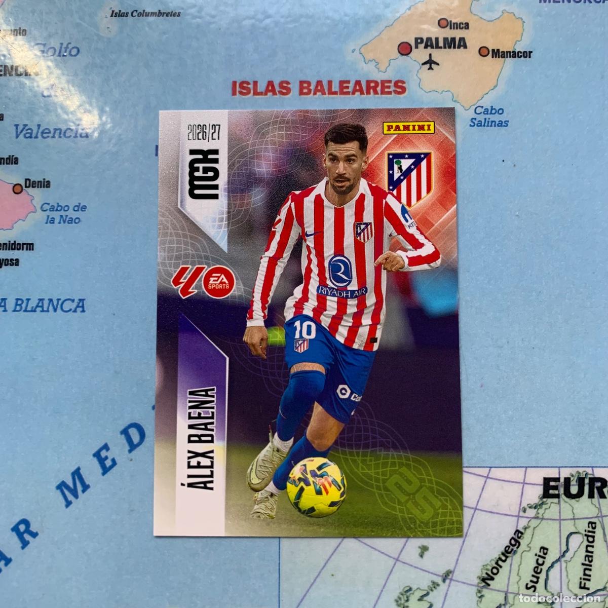 Cromos de f&uacute;tbol: Alex Baena n&uacute;mero 67 del Atl&eacute;tico de Madrid megacracks 26-27 2026-2027
