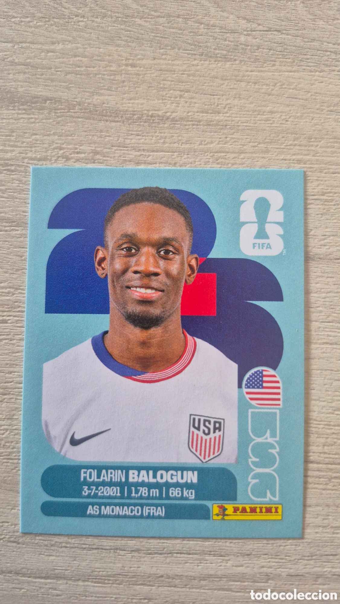 Cromos de f&uacute;tbol: USA20 Balogun FIFA World Cup 2026