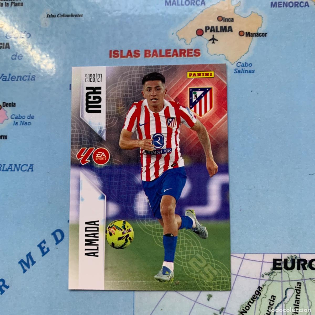 Cromos de f&uacute;tbol: Almada n&uacute;mero 68 del Atl&eacute;tico de Madrid megacracks 26-27 2026-2027