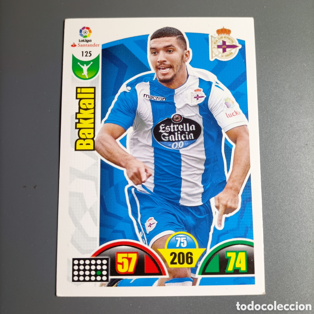 Cromos de f&uacute;tbol: ADRENALYN. LIGA 2017-2018 (DEPORTIVO) №125 BAKKALI