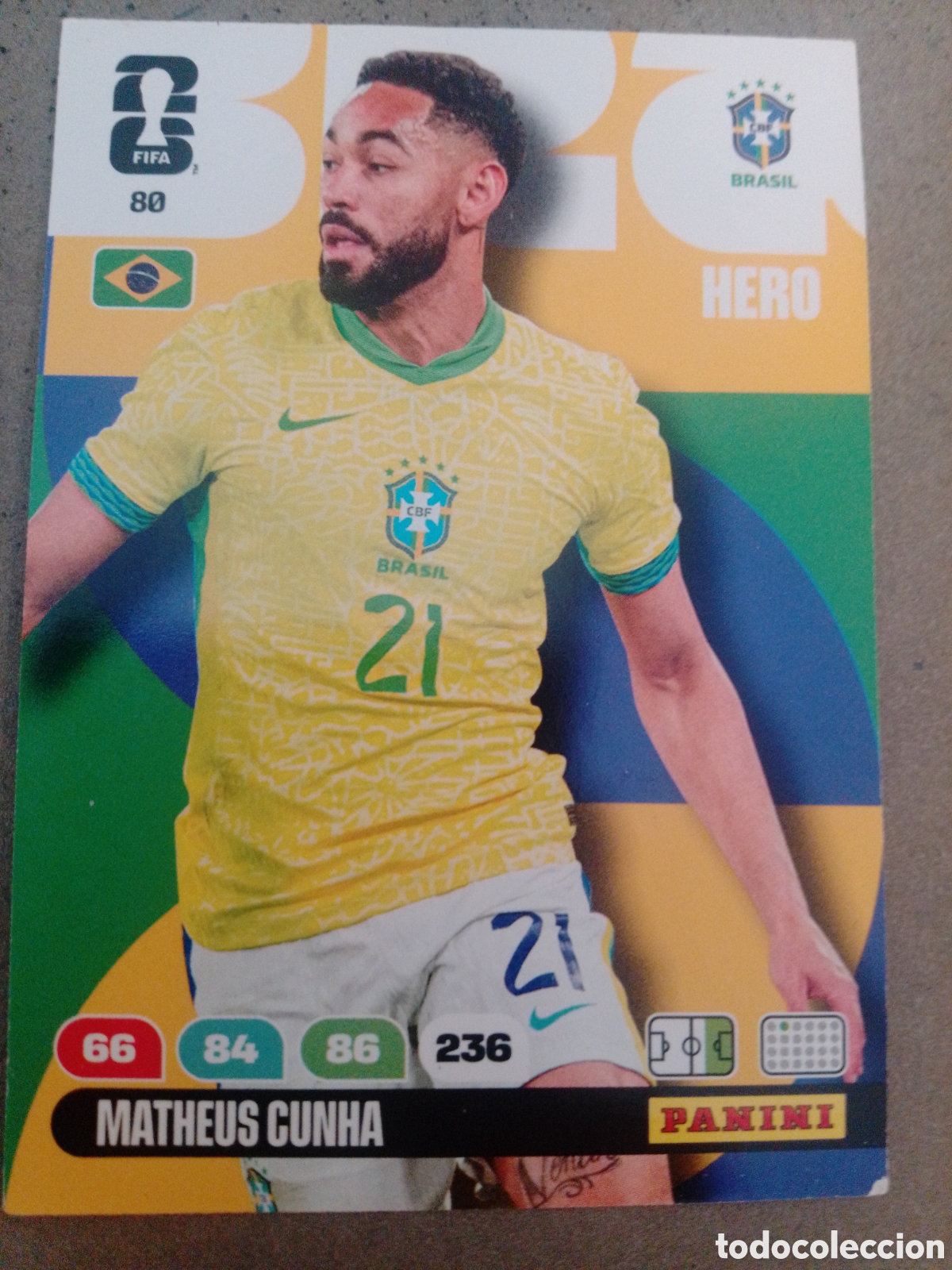 Cromos de f&uacute;tbol: MATHEUS CUNHA BRASIL 80 ADRENALYN XL MUNDIAL 2026