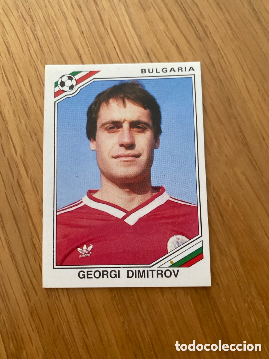 Cromos de f&uacute;tbol: Cromo panini mundial Mexico 86 n&uacute;mero 58 Dimitrov - Sticker album world cup 1986