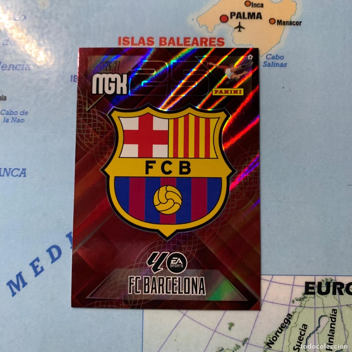 Cromos de f&uacute;tbol: Escudo del Barcelona n&uacute;mero 73 megacracks 26-27 2026-2027