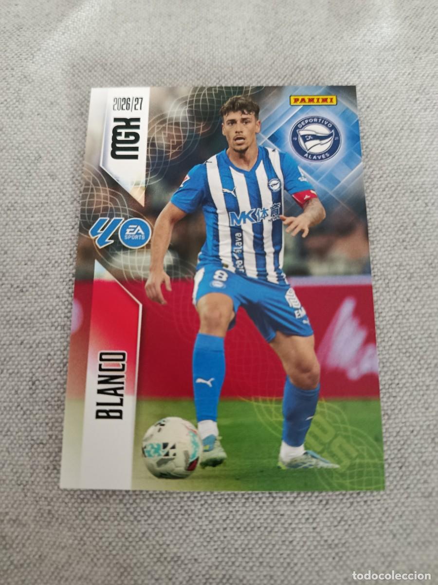 Cromos de f&uacute;tbol: Megacracks 26/27. 28- Blanco. Alav&eacute;s.