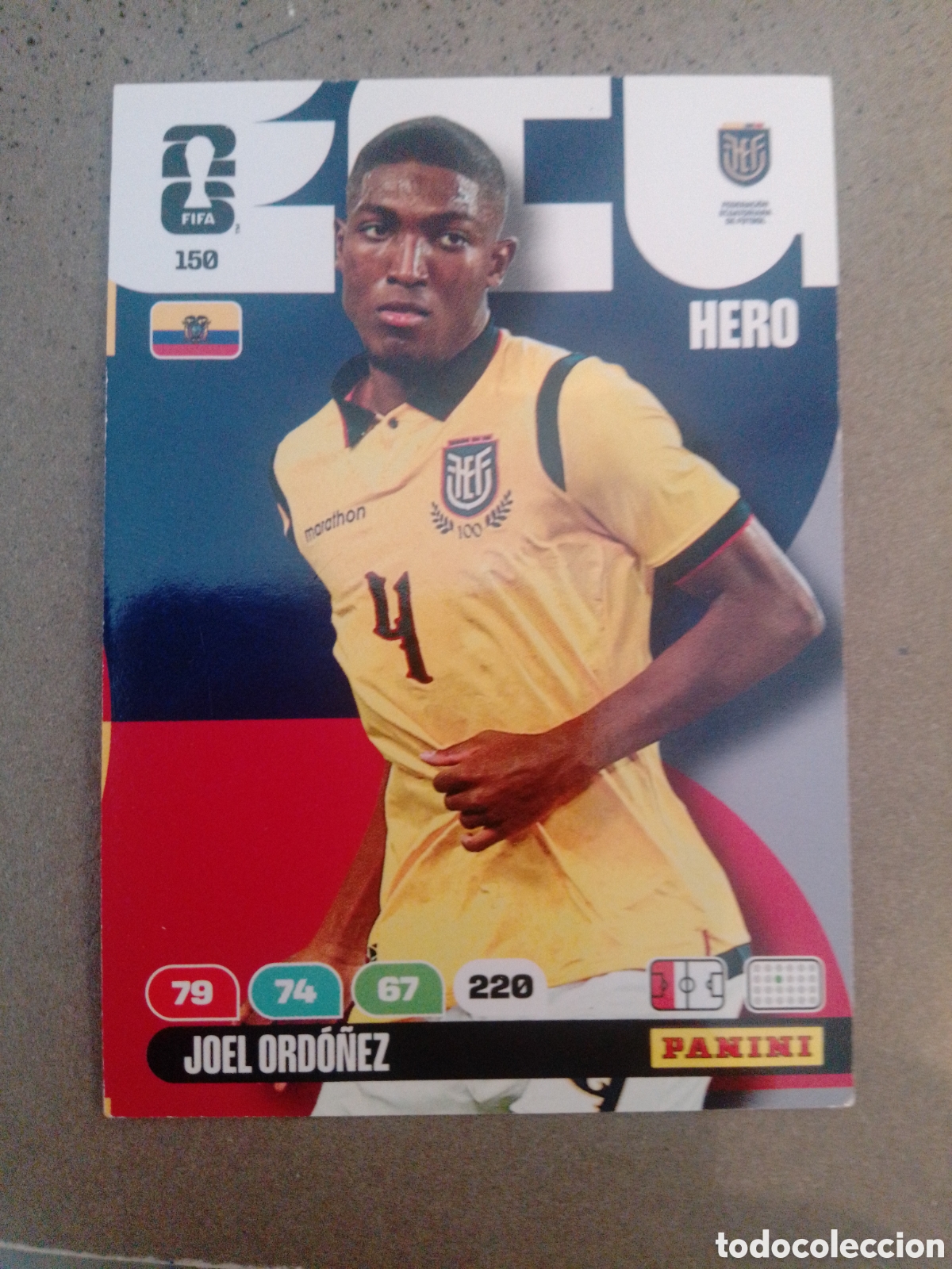 Cromos de f&uacute;tbol: JIEK ORDO&Ntilde;EZ ECUADOR 150 ADRENALYN XL MUNDIAL 2026