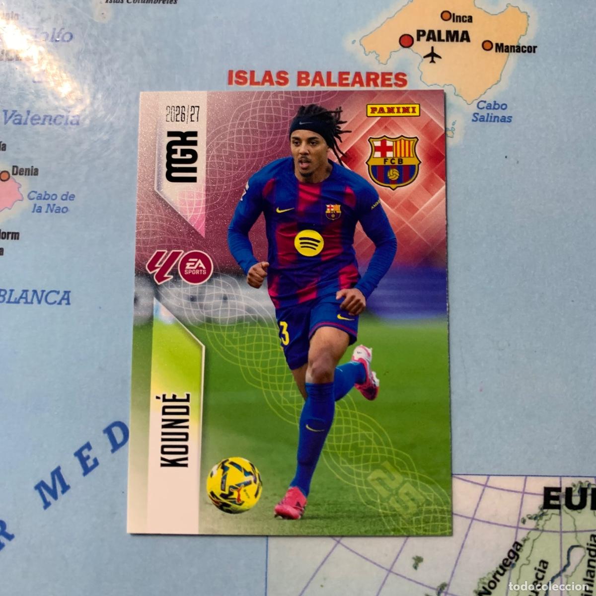 Cromos de f&uacute;tbol: Kounde n&uacute;mero 76 del Barcelona megacracks 26-27 2026-2027