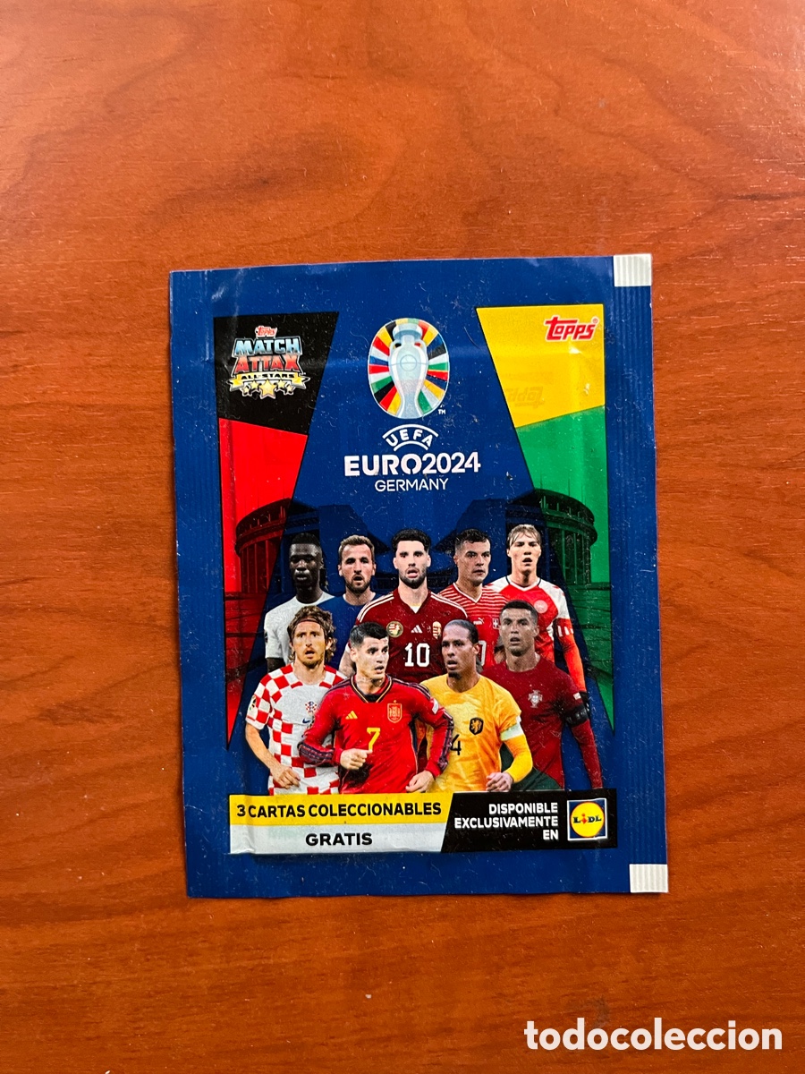 Cromos de Futebol: TOPPS EURO2024 LIDL SOBRE SIN ABRIR EDICI&Oacute;N LIMITADA DE LIDL 2024