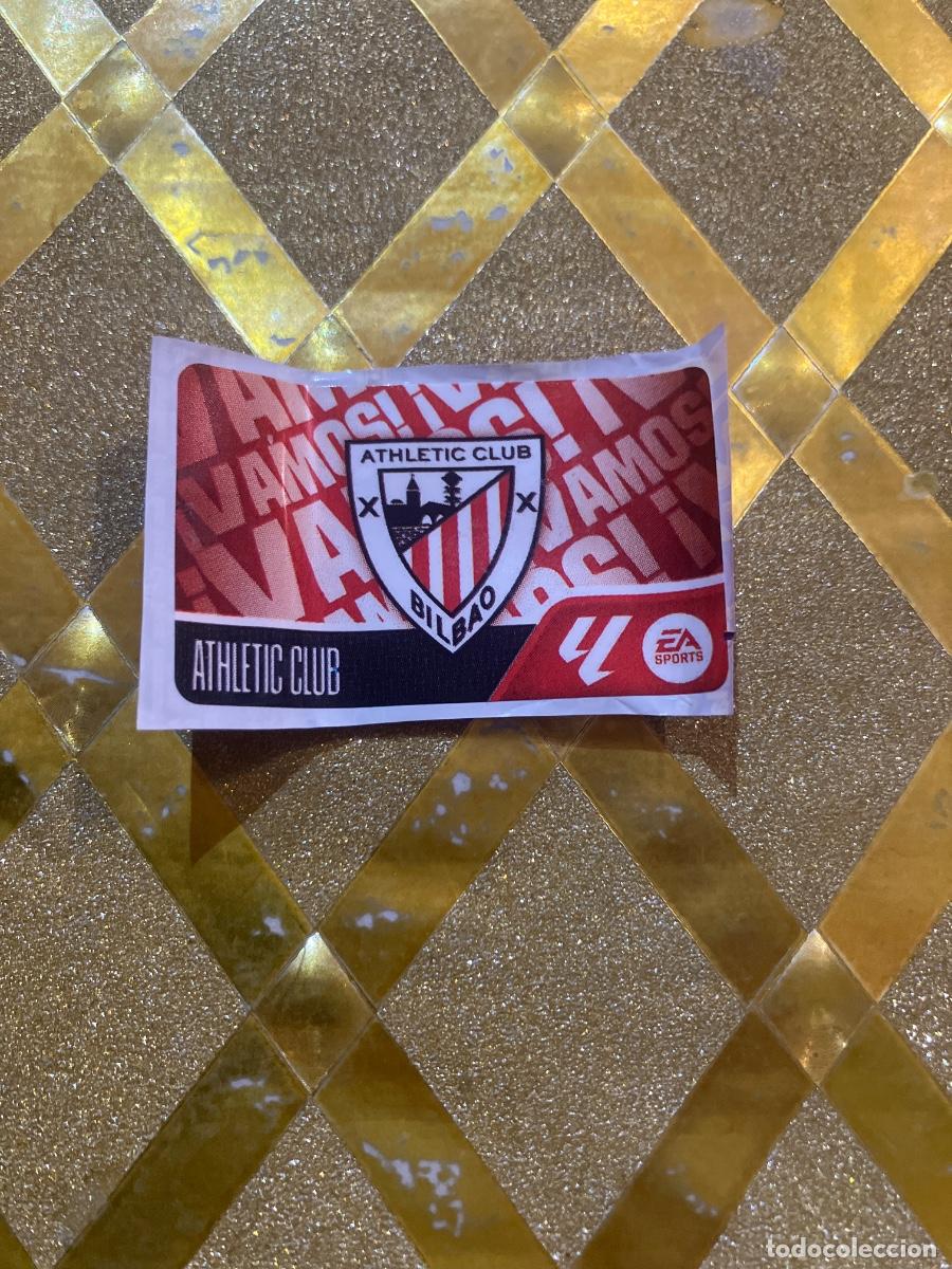 Cromos de f&uacute;tbol: CROMO DE FUTBOL ESCUDO ATHLETIC DE BILBAO &iexcl;VAMOS ! CHICLE LIGA 2026 2027 PANINI !