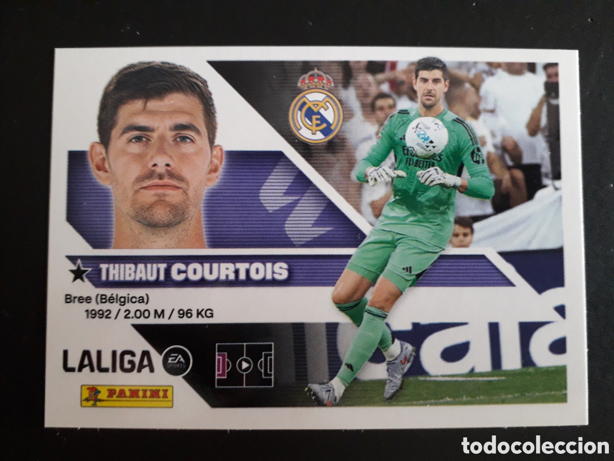 Cartes &agrave; collectionner de Football: COURTOIS REAL MADRID N&deg; 3 ED ESTE 2026 2027 26 27 SIN PEGAR PEDIDO M&Iacute;NIMO 3&euro;