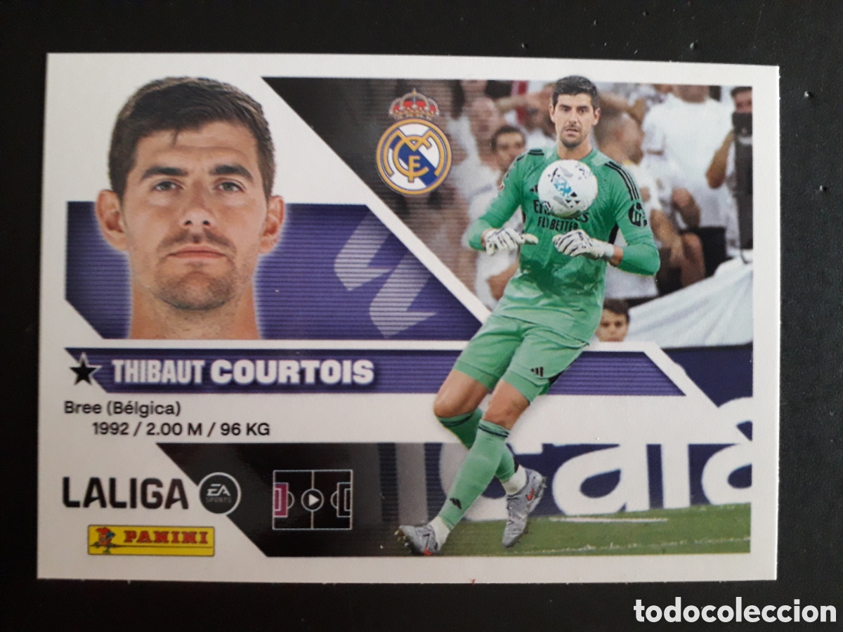 Cromos de f&uacute;tbol: COURTOIS REAL MADRID N&deg; 3 ED ESTE 2026 2027 26 27 SIN PEGAR PEDIDO M&Iacute;NIMO 3&euro;.