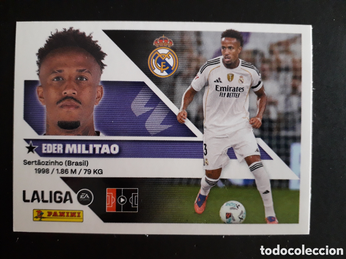 Cromos de Futebol: MILITAO REAL MADRID N&deg; 6 ED ESTE 2026 2027 26 27 SIN PEGAR PEDIDO M&Iacute;NIMO 3&euro;