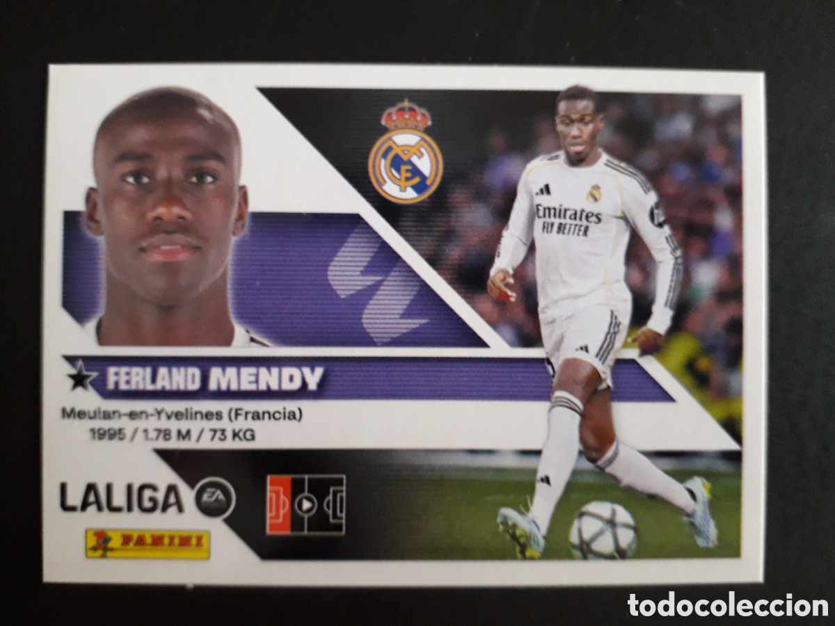 Cromos de Futebol: MENDY REAL MADRID N&deg; 10B ED ESTE 2026 2027 26 27 SIN PEGAR PEDIDO M&Iacute;NIMO 3&euro;