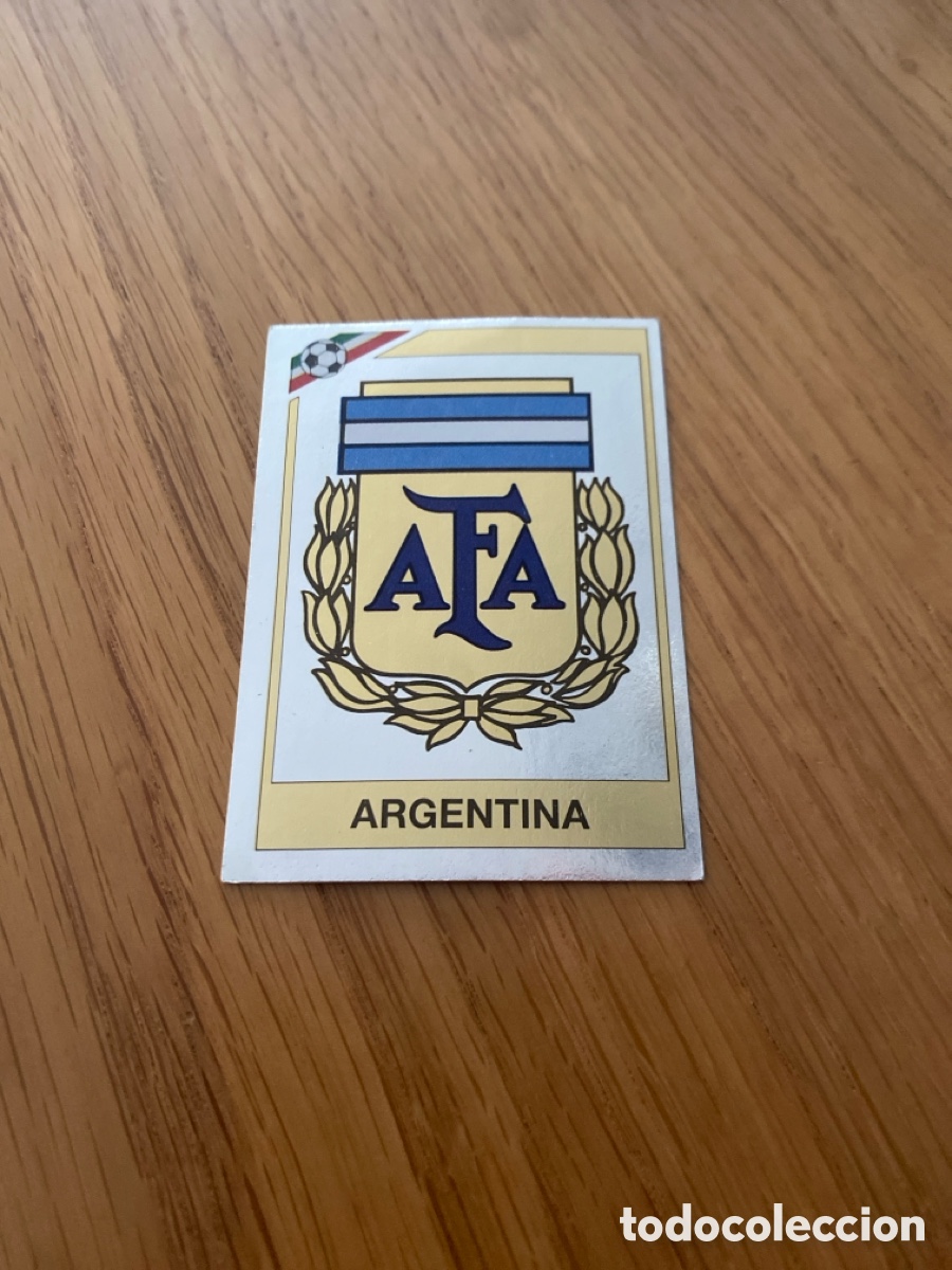 Cromos de f&uacute;tbol: Cromo panini mundial Mexico 86 n&uacute;mero 72 escudo Argentina - Sticker album world cup 1986
