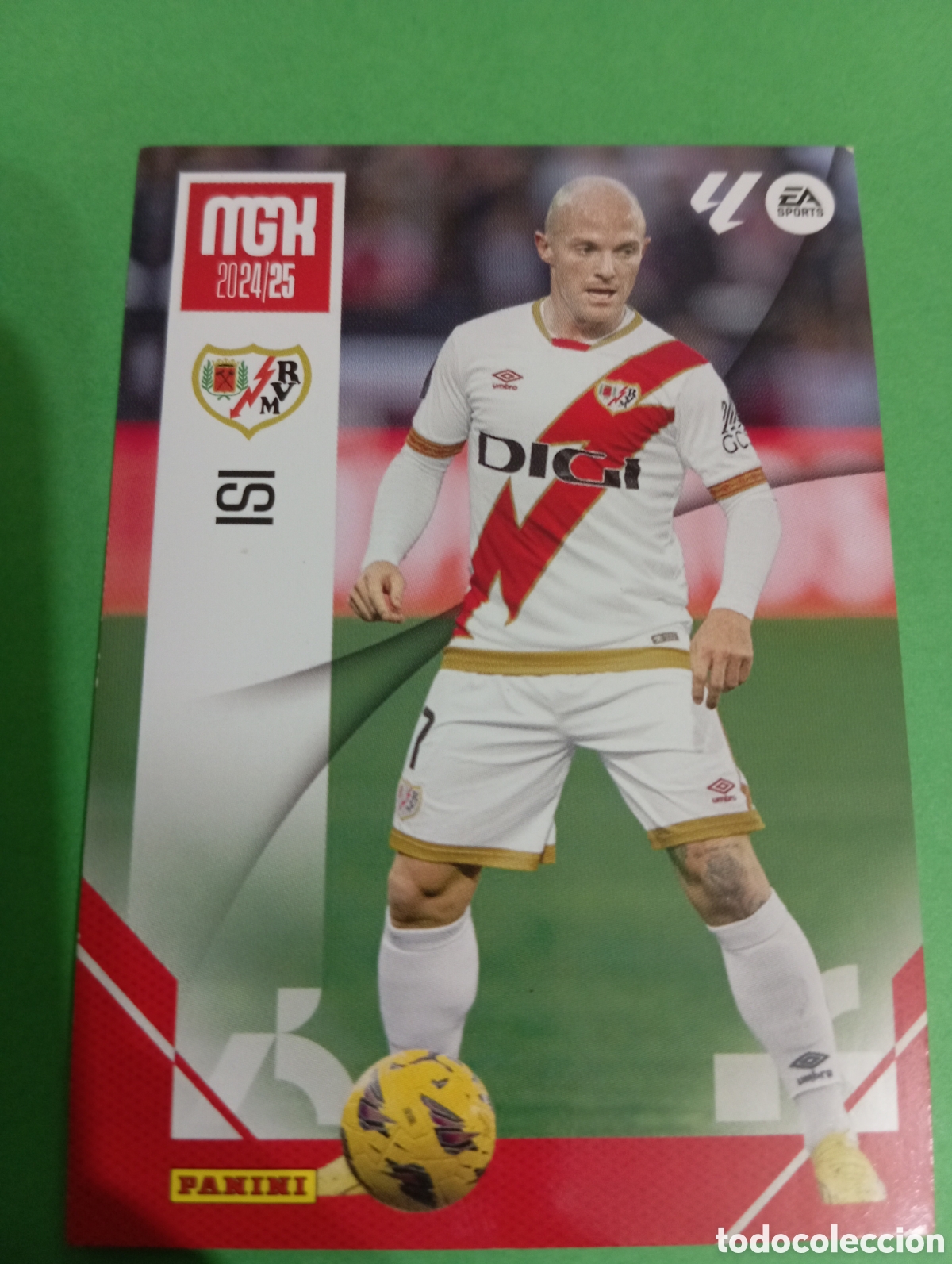 Cromos de f&uacute;tbol: Isi Rayo Vallecano n&deg;283 / PANINI MEGACRACKS 2024/2025