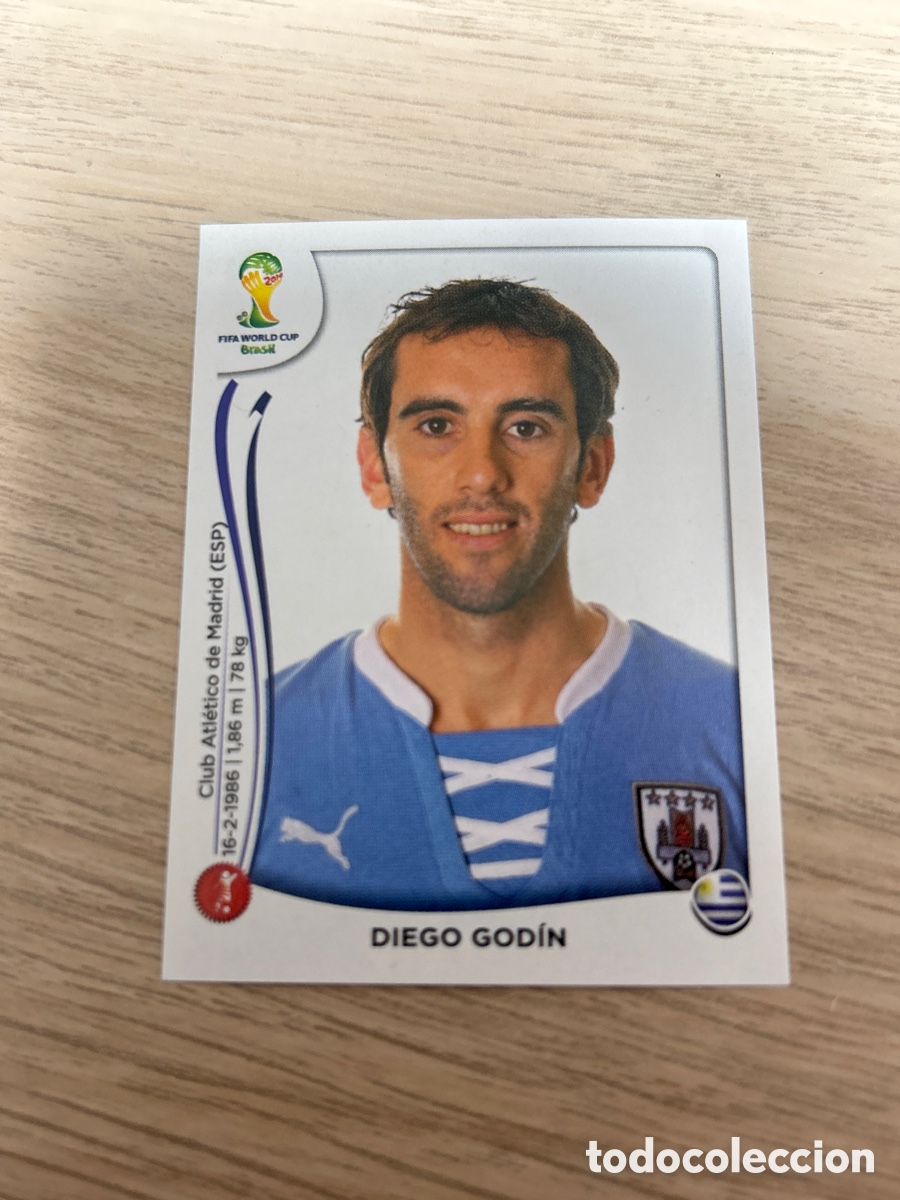 Cromos de f&uacute;tbol: 264 DIEGO GOD&Iacute;N URUGUAY MUNDIAL FUTBOL BRASIL 2014 FIFA WORLD CUP PANINI CROMO