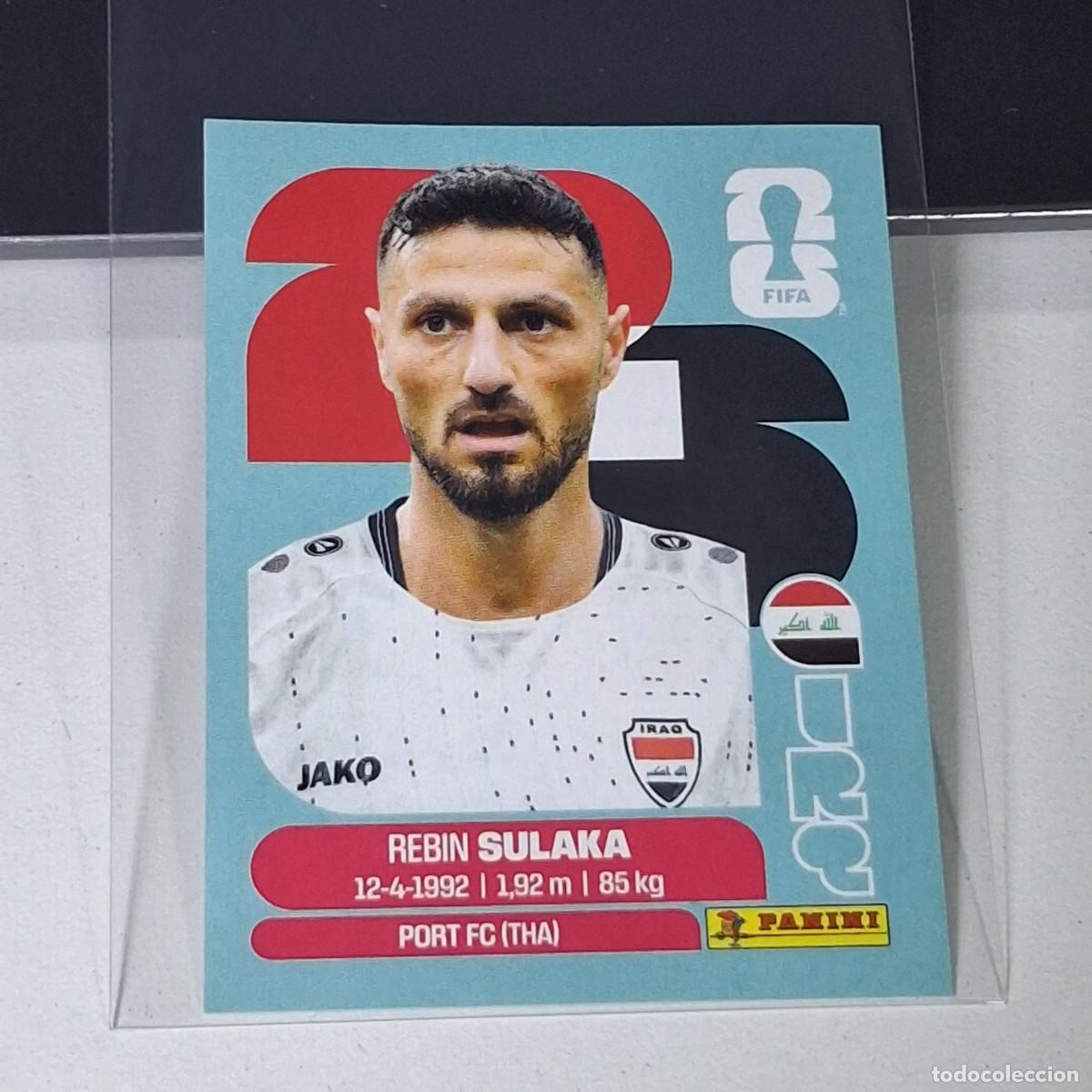 Cromos de f&uacute;tbol: B39 IRQ3 REBIN SULAKA 3 IRAQ IRQ IRAK MUNDIAL FIFA WORLD CUP 2026 STICKER PANINI