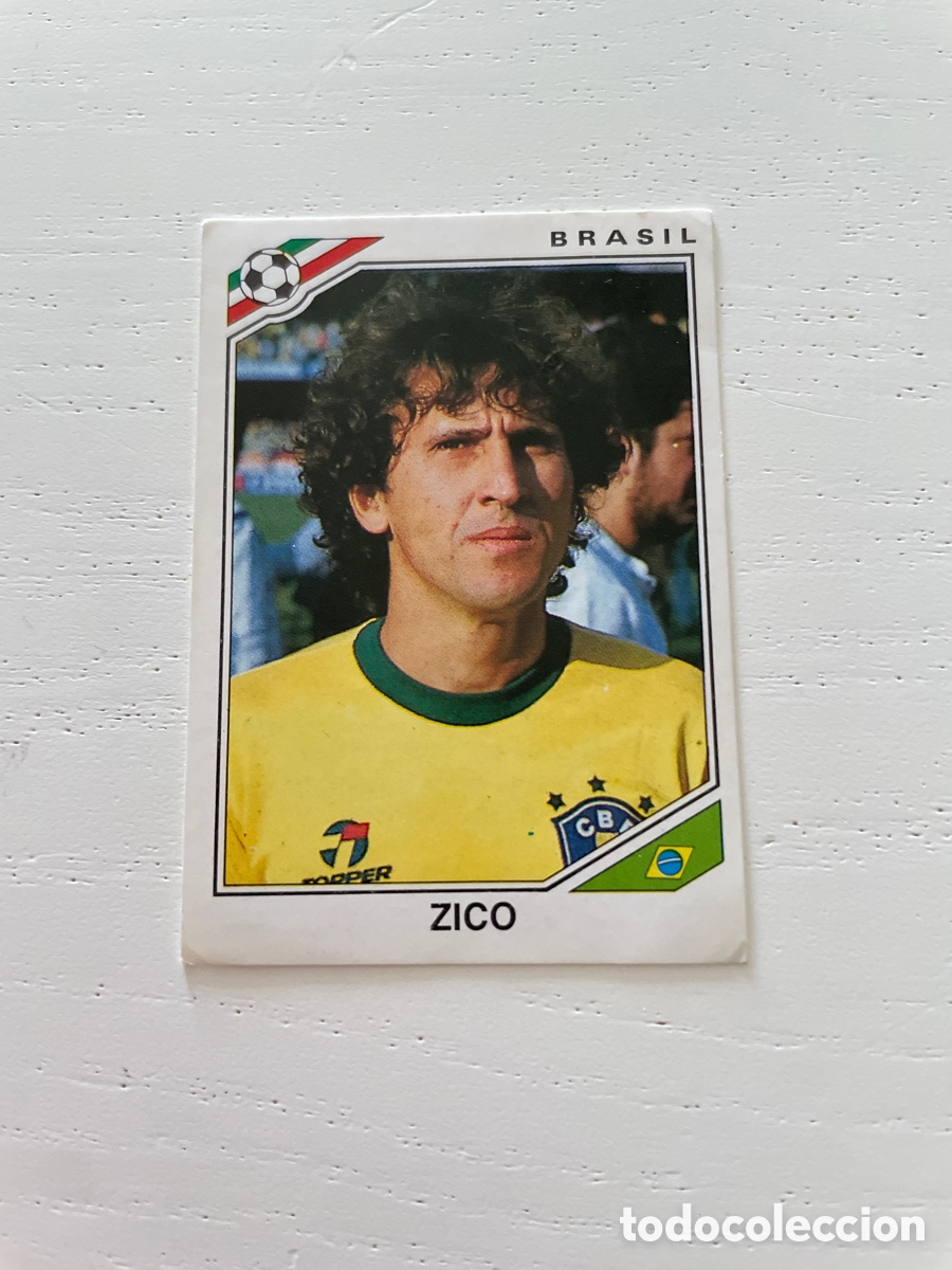Cromos de f&uacute;tbol: MEXICO 86 cromo 250 ZICO sin pegar