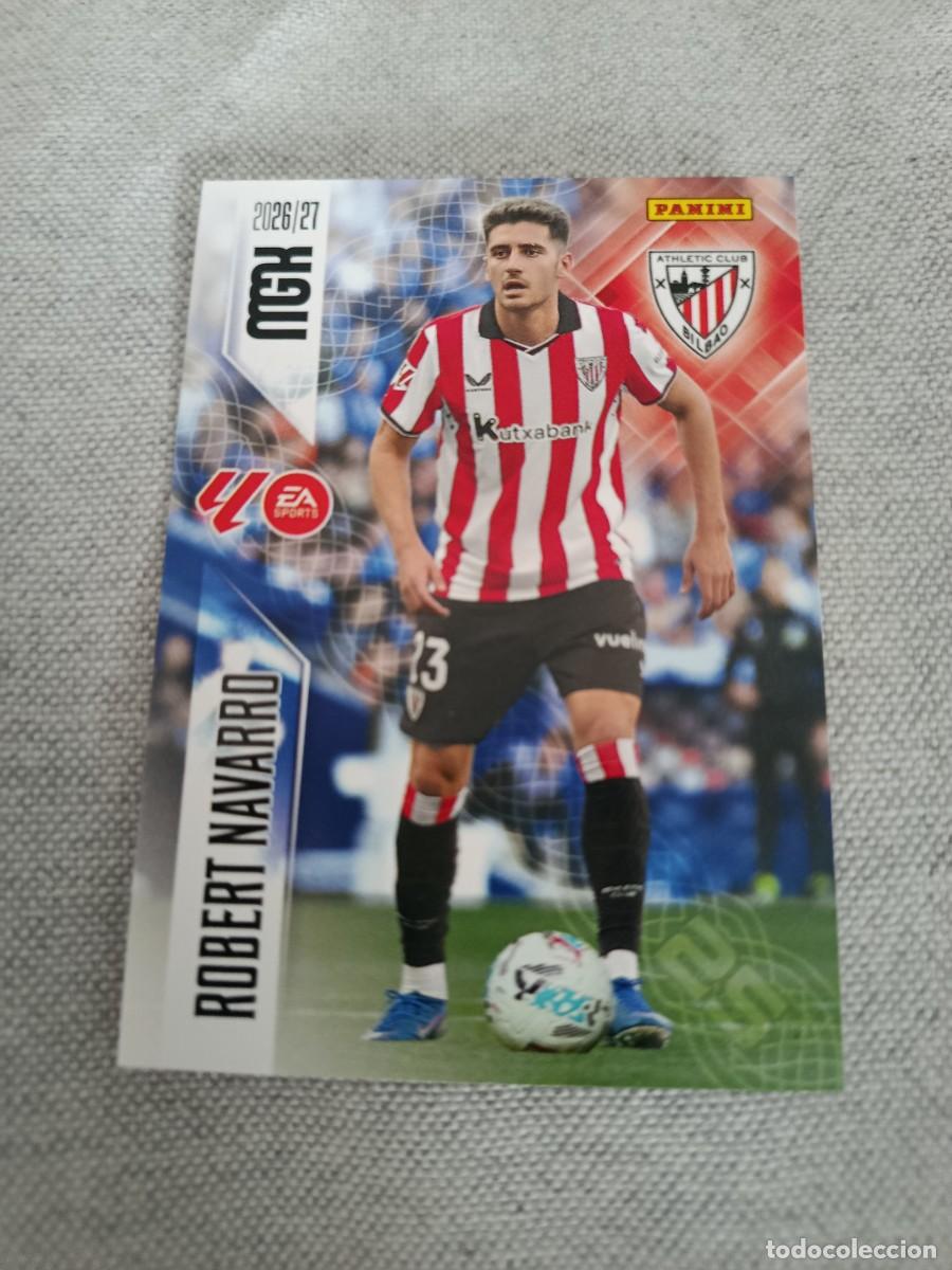 Football Stickers: Megacracks 26/27. 51- Robert Navarro. Athletic de Bilbao..