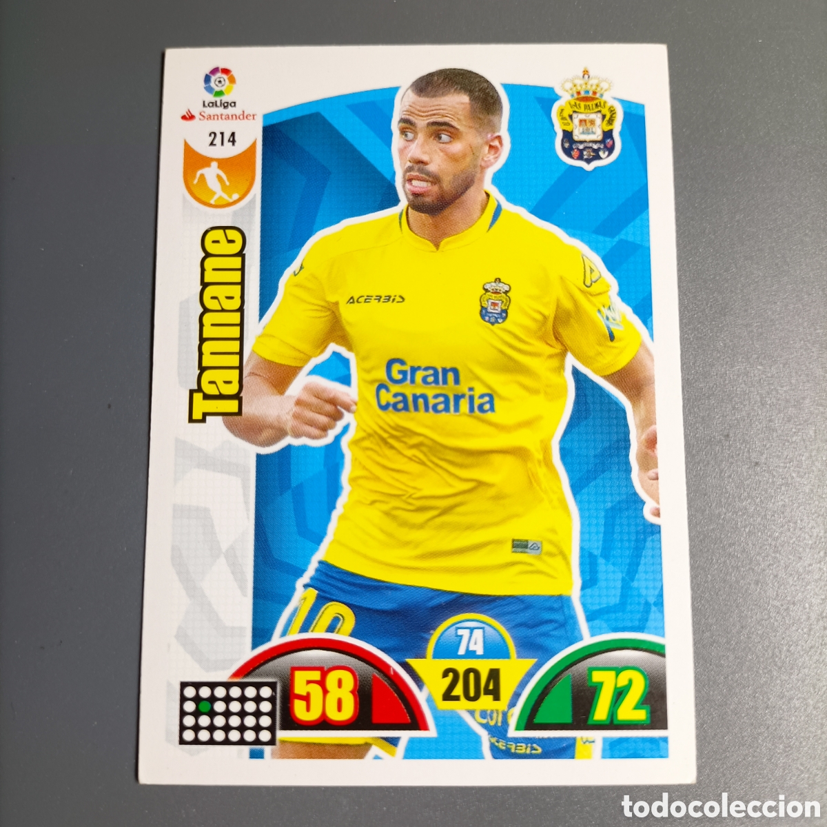 Cromos de f&uacute;tbol: ADRENALYN. LIGA 2017-2018 (LAS PALMAS) №214 TANNANE