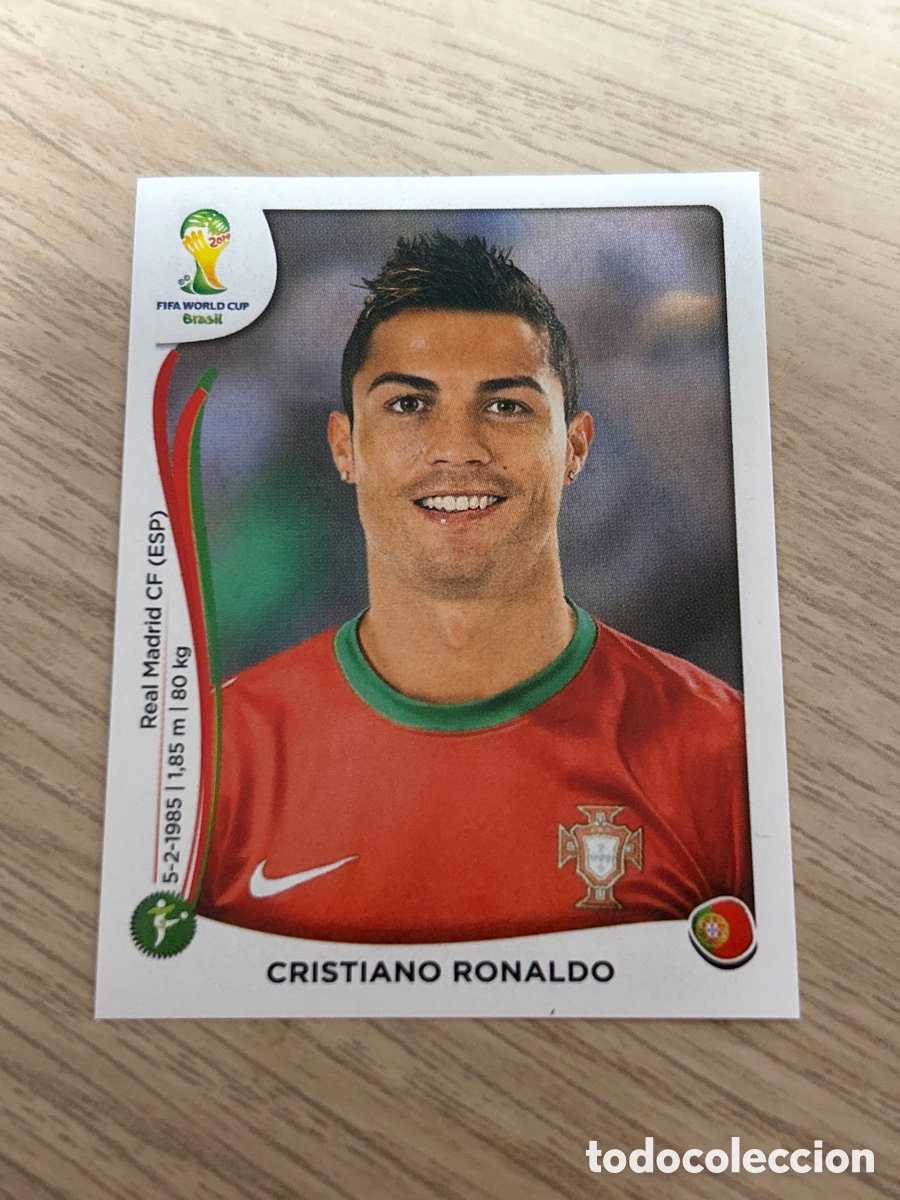 Cromos de f&uacute;tbol: N&ordm; 523 CRISTIANO RONALDO, PORTUGAL CROMO STICKER F&Uacute;TBOL MUNDIAL BRASIL 2014 PANINI FIFA WORLD CUP 14