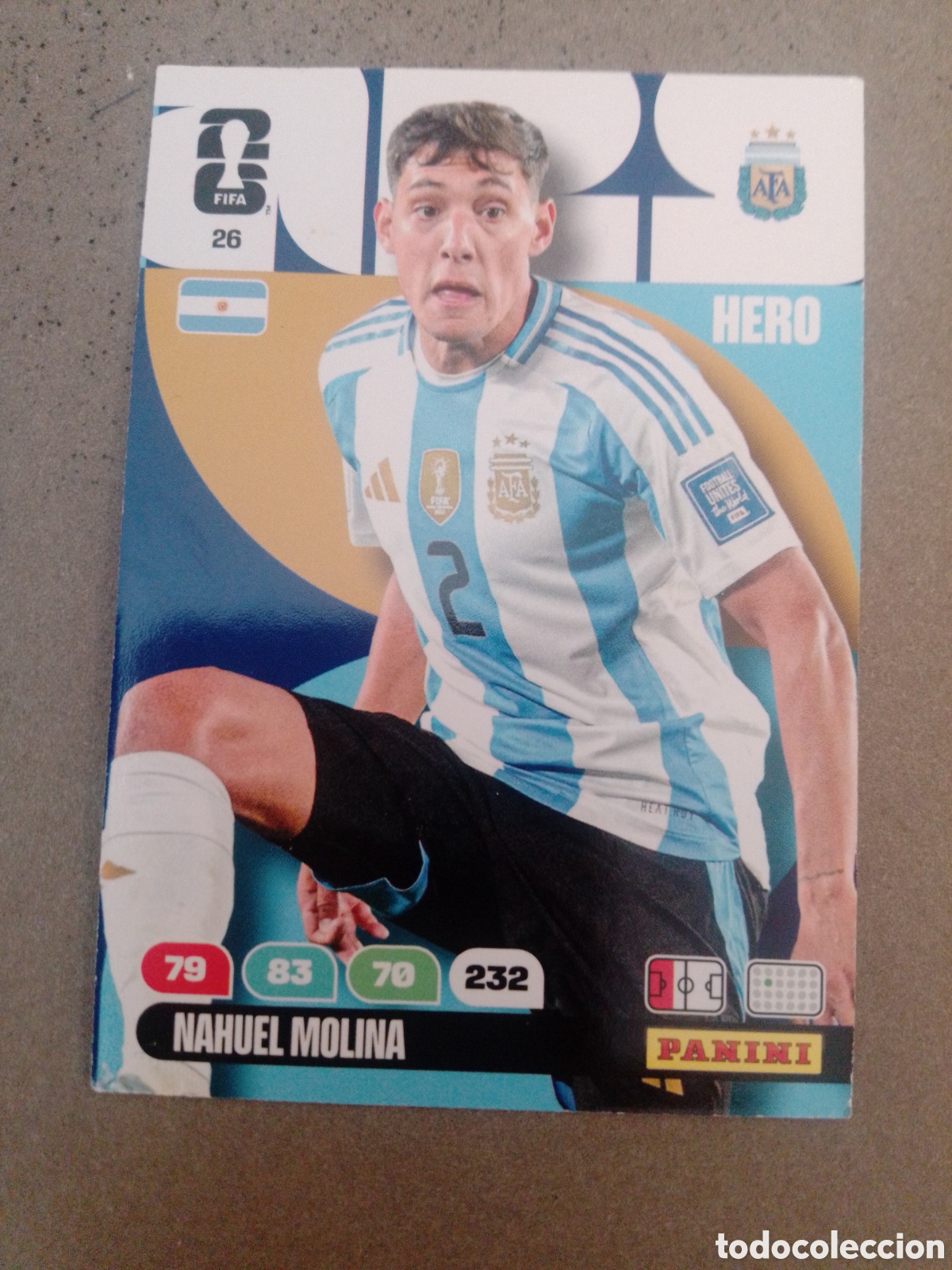 Cromos de f&uacute;tbol: NAHUEL MOLINA ARGENTINA 26 ADRENALYN XL MUNDIAL 2026
