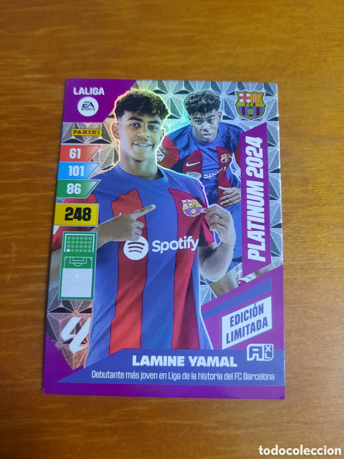 Cromos de f&uacute;tbol: CROMO ADRENALYN LAMINE YAMAL 2023-24 23-24 PLATINUM 2024 EDICION LIMITADA