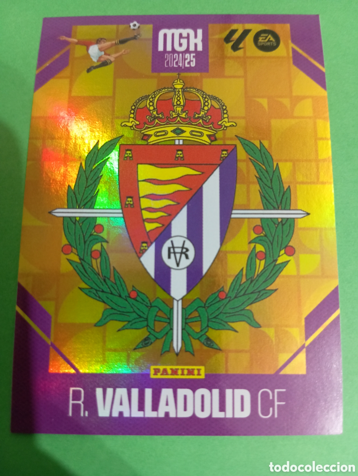 Cromos de f&uacute;tbol: Escudo del Valladolid n&deg;343 / PANINI MEGACRACKS 2024/2025