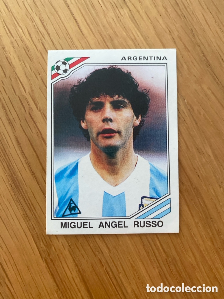 Cromos de f&uacute;tbol: Cromo panini mundial Mexico 86 n&uacute;mero 80 Russo - Sticker album world cup 1986