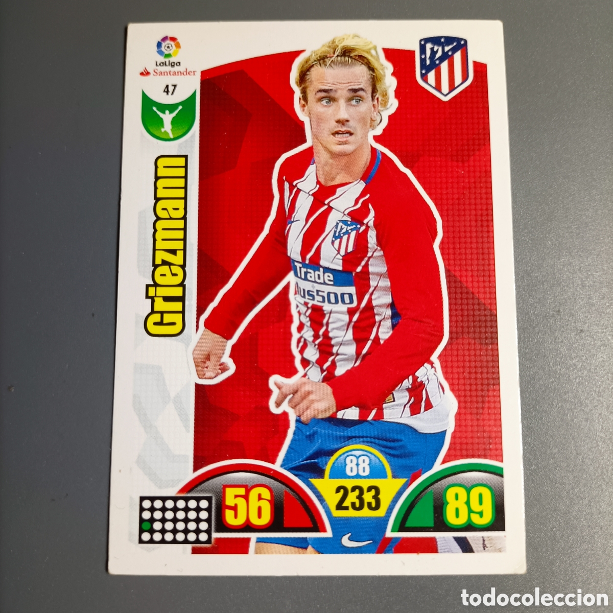 Cromos de f&uacute;tbol: ADRENALYN. LIGA 2017-2018 (ATL&Eacute;TICO) №47 GRIEZMANN