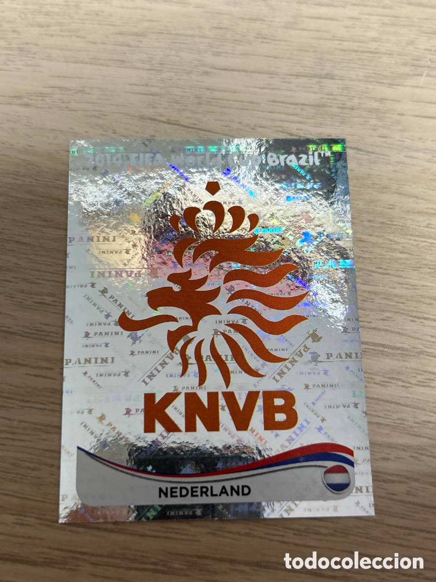 Cromos de f&uacute;tbol: 127 ESCUDO LOGO VERSION LETRAS HOLANDA CROMOS ALBUM MUNDIAL FUTBOL 14 FIFA WORLD CUP BRASIL 2014