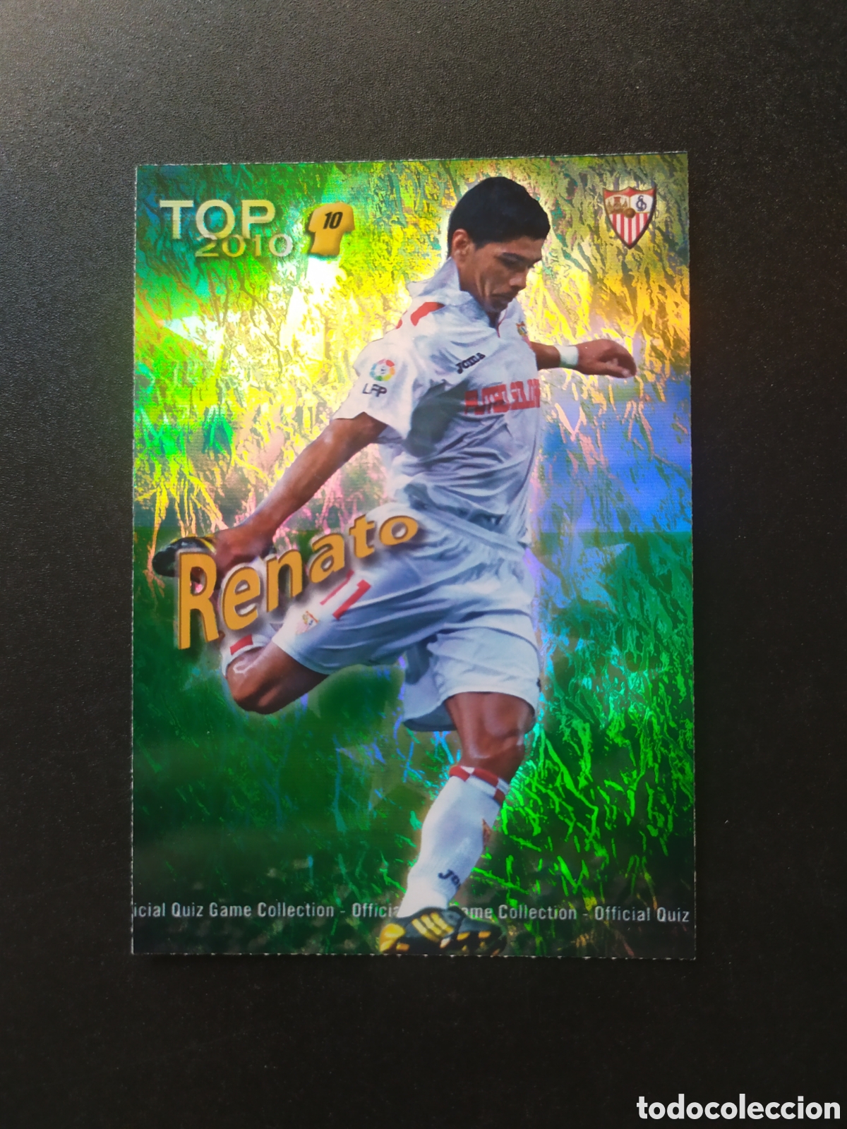 Cartes &agrave; collectionner de Football: Mundicromo fichas Liga 2009 2010 09 10 Renato top brillo jaspeado n&deg; 618 Sevilla