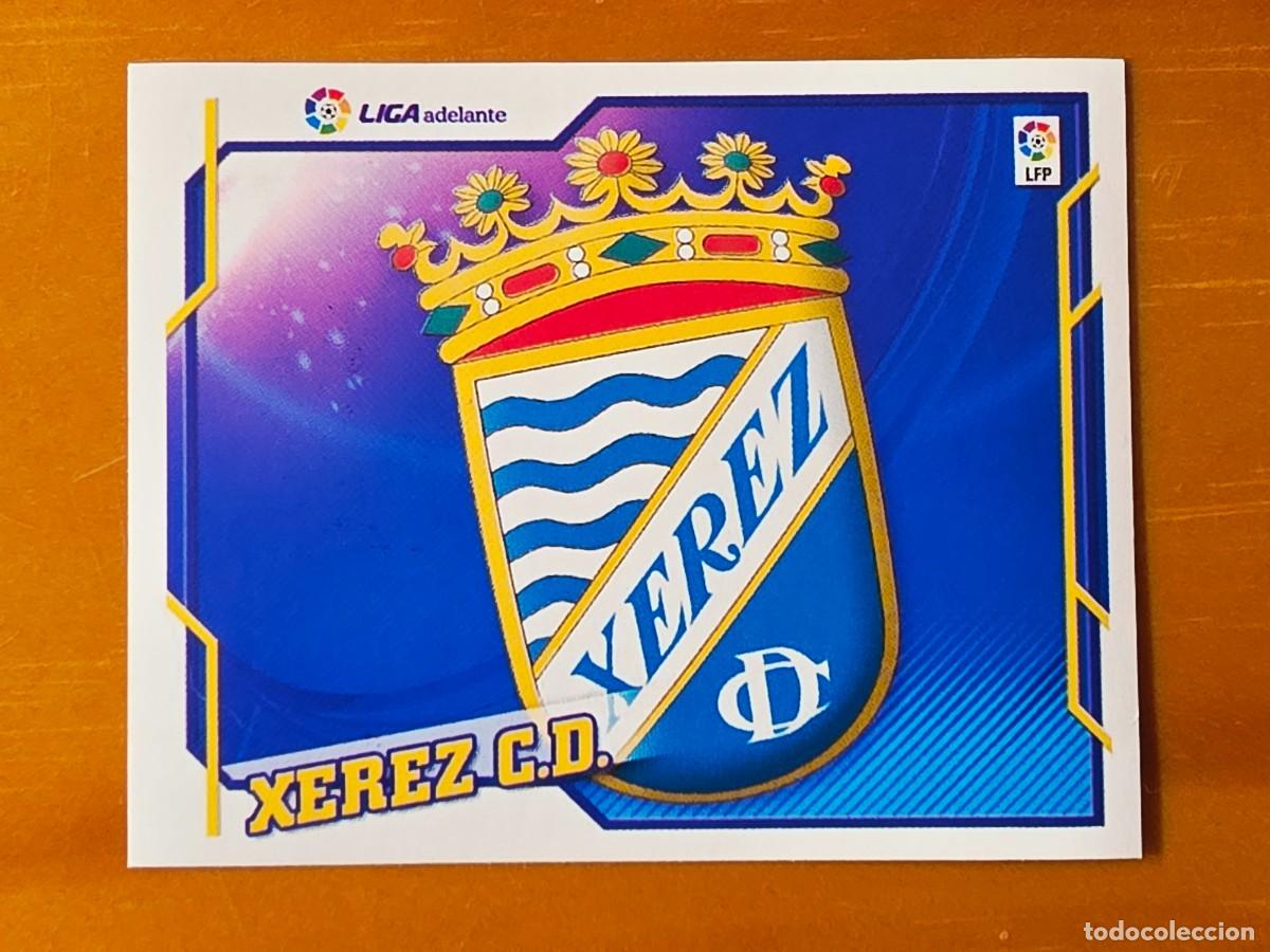 Cartes &agrave; collectionner de Football: Escudo Xerez CD, segunda divisi&oacute;n Adelante, Panini Ediciones Liga Este 2010 2011 10 11