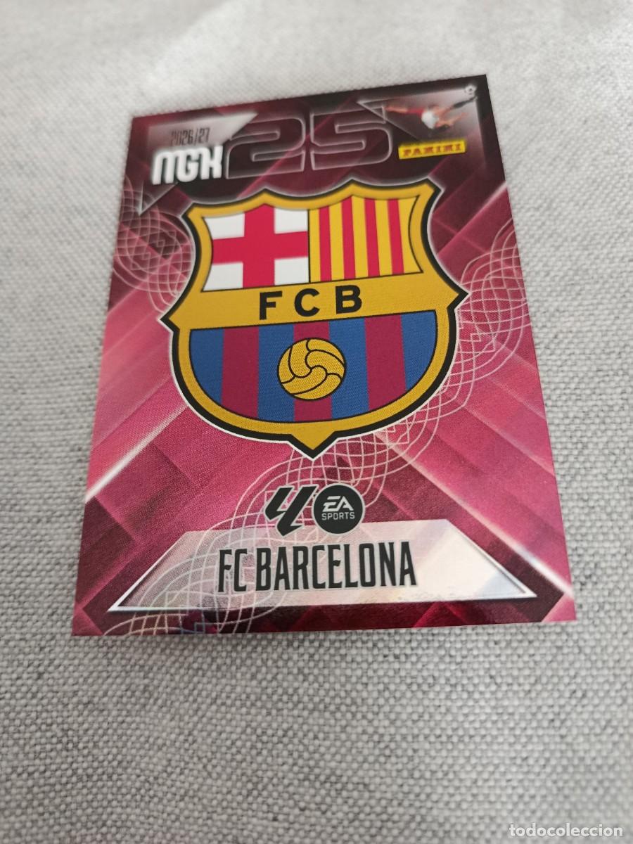 Cromos de f&uacute;tbol: Megacracks 26/27. 73- Escudo. Barcelona.